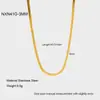 Cadena de Acero Inoxidable Versátil con Hoja Transfronteriza Chapada en Oro de 18K Collar Impermeable Estilo Minimalista Joyería de Nicho de Alta Gama para Mujeres