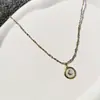 Collar de Luna de Metal Fresco para Mujer, Lujo Accesible de Nicho, Estilo Fresco, Elegante de Gama Alta, Cadena Versátil de Aliento de Bebé para Clavícula
