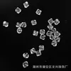 Cuentas de diamante de doble punta acrílicas 3-40 mm hechas a mano para joyería DIY, accesorios para cadena de bolsa, accesorios, transmisión en vivo de celebridades de internet, lote