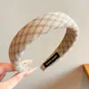 Diadema Ancha de Lunares Estilo Coreano Retro para Niñas 2026 Nueva Diadema Superior de Calavera Accesorios para el Cabello para Adelgazar el Rostro Infantil