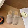 Zapatos Birkenstock feos lindos de suela gruesa para mujer, medio vestido de verano, nuevo estilo, chic, nicho, versión coreana, tacón oculto, slip-on, zapatos Birkenstock