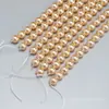Estilo Hilo de Algodón, Venta Directa del Fabricante, Perlas de Imitación de Concha de Colores Rectas de Nanyang, Accesorios para Joyería DIY, Cuentas de Hilo Hechas a Mano, Cuentas Sueltas
