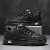 Zapatillas Deportivas de Nuevo Estilo Versátiles Clásicas para Hombre Ligeras Cómodas Diarias Casuales Transpirables Color Sólido Modernas con Cordones Puntera Redonda