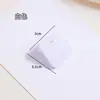 Pinza Cuadrada Pequeña de Plástico Transparente Acrílico Ins para Materiales de Estudio, Exámenes, Documentos de Oficina y Clips de Diario