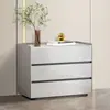 Cómoda de Madera Maciza Mesita de Noche Almacenamiento de Lujo Ligero Hogar Dormitorio de Alta Calidad Nuevo Moderno Simple Gabinete de Almacenamiento Gabinete de Mesita de Noche