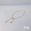 Pulseira japonesa e coreana de aço titânio nova meninas nicho temperamento joias da moda pulseira de aço inoxidável que combina com tudo que não desbota atacado