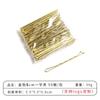 Clipe de cabelo AliExpress transfronteiriço 5CM de uma palavra, clipe de cabelo castanho dourado, clipe lateral, acessório de cabelo, grampo de cabelo para noiva