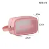 Bolsa de Cosméticos Souvenir da Moda, Necessaire Fosca de PVC, Bolsa de Armazenamento de Grande Capacidade para Mulheres, Pode Ser Impressa com Logo