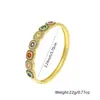 Distrito Lu Moda Europea y Americana Transfronteriza Lujo Ligero Chapado en Cobre Dorado Circonita Pulsera Femenina Diseño INS Sentido Nicho Joyería de Gama Alta