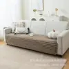 Cojín de sofá de pelo de conejo a rayas, disponible en piezas separadas o como una sola pieza, funda de sofá personalizable, estilo felpa de invierno, logo personalizado disponible