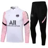 2122 Ropa de Entrenamiento de Fútbol Infantil Paris para Hombres y Mujeres Manga Larga Primavera, Otoño e Invierno Leggings de Fútbol Maillots Neymar Messi