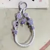 Jingdezhen Cadena para Teléfono de Resorte de Aleación Cadena de Bolsa Cerámica de Dibujos Animados Cadena de Perlas de Gama Alta Cadena de Cámara Retro Estilo Bosque