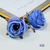 Rosa Pequeña Retro Flor Artificial Rosa Color Puro Flor Pequeña Tocado Decoración Sombrero Artesanía DIY