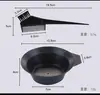 Ferramentas para Tintura de Cabelo Tigela para Óleo Quente Pente DIY Ferramentas para Tintura de Cabelo em Casa Conjunto de Oito Peças Atacado Suprimentos Descartáveis para Tintura de Cabelo