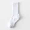 Calcetines Caídos Color Sólido Alta Elasticidad Felpa Unisex Calcetines Largos Protección Cálida para Piernas Toalla Deportiva Cómodos Calcetines de Algodón