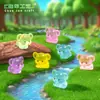 Micro-Paisaje Creativo Elefante Luminoso Lindo Jardinería Paisajismo Decoración DIY Accesorios Colgantes Mini Resina Pequeños Adornos