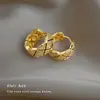 Pendientes de Esmalte con Patrón de Diamantes Estilo Francés, Pendientes Geométricos de Circonita de Moda para Viajeras, Accesorios para Orejas de Estilo Old Money de Lujo Ligero