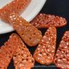 Jade Red Jade estilo antigo flor de ameixa longo marca brincos atacado oco diy pingente jade joias acessórios atacado