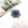 Acessórios DIY estilo coreano flor de tecido costurada à mão flor de ferro para cabelo preguiçoso flor de coração grampo de cabelo brincos acessórios