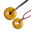 Colgante de cinabrio de cristal de rejalgar de mineral en bruto alto contenido este año valiente hebilla de la paz cuentas DIY accesorios de pulsera