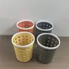 Al por mayor Tienda Departamental Linyi Cesta Redonda de Plástico para Almacenamiento Cesta para Guardar Bolígrafos Cesta para Guardar Lápices de Cejas del Hogar Cesta para Almacenamiento de Oficina