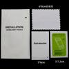 Kit de película para teléfono móvil de papel kraft con sello en cuatro lados, paño de limpieza, película plana de vidrio templado, traje auxiliar para limpieza de polvo