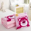 Almohada de Dibujos Animados Manta Doble Uso Cojín Plegable Manta de Aire Acondicionado Dos en Uno Personalizado Dos en Uno
