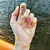 Cadena para Teléfono con Abalorios de Fresa Incrustados de Diamantes, Llavero, Colgante para Mochila, Llavero de Coche, Regalo Pequeño, Venta al por Mayor de Comercio Exterior