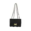 Bolso cuadrado pequeño popular con patrón de cadena para mujer, bolso de mujer, nuevo de moda otoño 2023, bolso bandolera simple con cadena