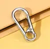 Llavero colgante de cintura para hombre y mujer, totalmente de metal, para parejas, antipérdida, personalidad simple y alta.