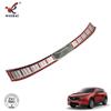 Adecuado para Mazda 17-22 CX-5 serie KF modificada parachoques trasero especial placa protectora de acero inoxidable incorporada