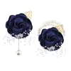 Set de 6 Piezas de Suministro Transfronterizo Europeo y Americano Novio y Novia Boda Hoja de Oro con Cuentas Muñequera y Ramillete Fabricante Venta al por Mayor Stock Disponible