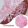 Venda Quente Transfronteiriça Caixa Flor de Ameixa Conjunto Folha de Rosa Caixa Joias para Nail Art Resina DIY Estilo Levemente Luxuoso Material Atacado