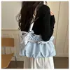 Moderna casual gran capacidad texturizada simple nueva 2026 fresca colgante personalizada de moda bandolera tote
