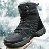 Zapatos Casuales de Moda de Estilo Coreano Nuevo de Talla Grande Transfronterizo, Zapatos para Senderismo, Exterior de Terciopelo Cálido, Botas Militares de Combate, Zapatos de Hombre de Moda