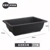 Cultivo de Flores Imitação Areia Roxa Bandeja para Suculentas, Vaso Retangular para Flores Suculentas Plástico PP, Decoração de Escritório 5 Peças Outros