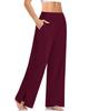 Pantalones deportivos de yoga holgados e informales de pierna ancha para mujer, oferta especial de Amazon 2022, cómodos pantalones de pijama para el hogar, elegantes con bolsillo