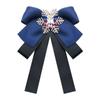 Joias da Nova Coreia Europeias e Americanas Cor de Natal Strass Floco de Neve Broche Grande de Laço Gravata Borboleta Acessórios para Blusa