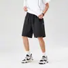 Design Shorts Casuais Esportivos Pesados Calças Masculinas Verão Soltas Calças de Cinco Pontos Calças de Moletom Americanas