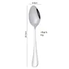 Cuchara de Acero Inoxidable al por Mayor Cuchara para Comer en Casa Adulto Estudiante Niños Cuchara para Sopa de Alto Valor Cucharadita Restaurante Postre