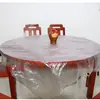 Toalha de Mesa Descartável Plástico Extra Grosso Filme de PE Vermelho Impermeável Seda Artificial Toalha de Mesa Grande Casamento Impressão Xi Jogo Americano
