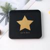 Espejo de Maquillaje Plegable de Plástico Estampado en Caliente Negro Espejo Portátil Maquillaje de Estudiante Belleza Bolsillo con Solapa Portátil Pantalones Cuadrado Espejo Pequeño