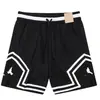 Shorts de praia casuais da moda e populares AJ, respiráveis, de secagem rápida e com corte solto, com design estampado em estilo de rua americano, adequados para basquete e vendas transfronteiriças