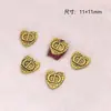 Acessórios de Nail Art em Liga Desenho Animado Urso Rosto Sorridente Coração Torto Diamante Textura Tridimensional Retrô Decoração de Unha Fabricante Entrega Direta