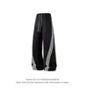 Pantalones Anchos de Rayas Retro Americanos para Hombres y Mujeres 2026 Primavera/Otoño Nuevos Holgados Versátiles Casuales Deportivos Largos