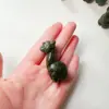 Pedra Bruta de Cristal Natural Polida Multimaterial Escultura de Veado de Cristal Decoração de Mesa Ornamento Venda Quente Transfronteiriça Atacado