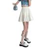 Falda Tutú de Verano para Mujer Versátil Cintura Escalada Ajustada Falda Corta Anti-transparente de Cintura Alta Casual A-line Falda de Pastel