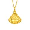 Collar de Oro Shuibei 999 Oro Puro Colgante Fu Collar Entrelazado 3D Oro Duro para Mujer Oro Puro Industria de la Belleza Estilo Caliente