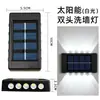 Novas Luzes Solares para Decoração de Parede Externa, Iluminação de Muro de Cerca, Nova Atmosfera de Iluminação para Cima e para Baixo Luzes Solares
