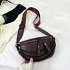 Riñonera bandolera ancha transfronteriza, bolso de cadena de moda, nuevo bolso bandolera de moda, bolso de hombro para mujer, bolso de pecho para mujer, moda coreana, bolso para mujer